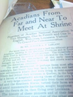 Press from Acadian Museum Corinne Broussard Scrapbook